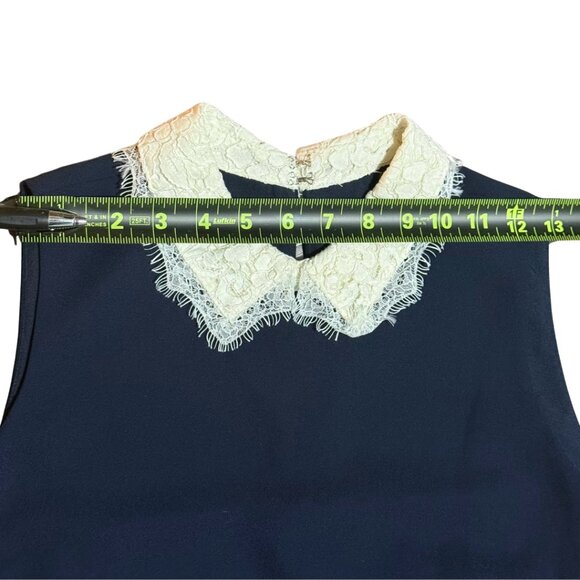 Nanette Lepore Sleeveless Lace Collar Ponte Trapeze Dress – Size 8 - Picture 8 of 8